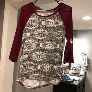 Aztec quarter sleeve